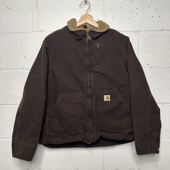 Carhartt Jackets & Blazers - Vintage Carhartt Sherpa-Lined Jacket “Dark Brown” WJ022 DKB